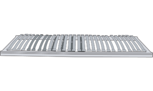 slatted base - with double slats with articulated supports 2 parts 160 x 200 