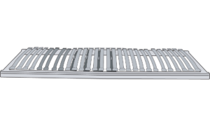 slatted base - with double slats with articulated supports 1 part 120 x 200