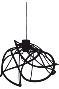 suspended ceiling light black