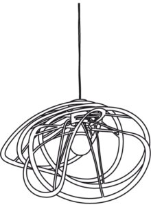 suspended ceiling light white