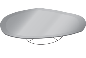 low table concave top 