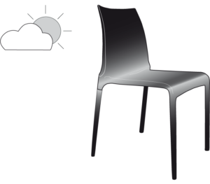 CHAIR BLACK INDOOR / OUTDOOR