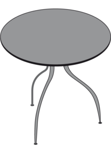 pedestal table walnut 