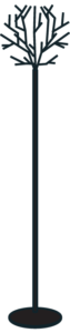 coat rack black 