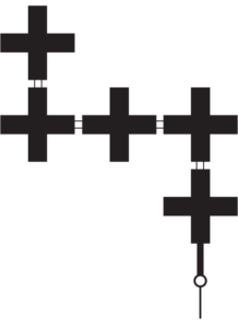 wall light basic set (5 crosses)