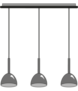 suspended ceiling light 3 cables