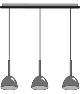  suspended ceiling light 3 cables