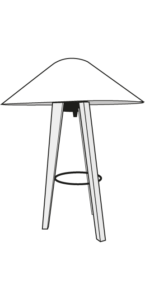 TABLE LAMP WHITE SHADE