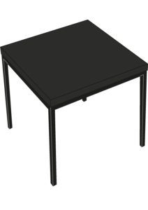  low table large black solid oak