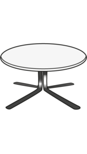 low table chromed base top in white marble-effect ceramic stoneware 