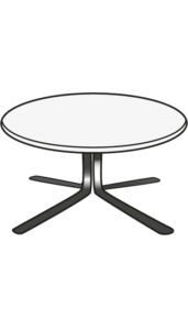  low table black lacquered base top in white marble-effect ceramic stoneware