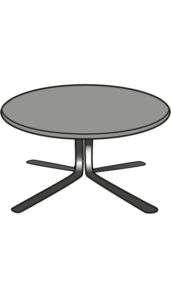  low table black lacquered base emperador ceramic stoneware top